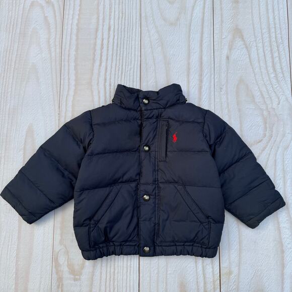 Polo Ralph Lauren Other - Polo Ralph Lauren Boys Toddler 18M Puffer Down Jacket Navy Blue ***No Hood***